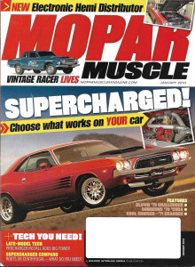 MOPAR MUSCLE 2010 JAN - BLOWERS COMPARED, 1ST MAX WEDGE, BLOW A NEW R/T